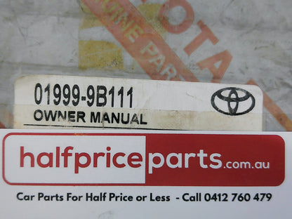Toyota Camry Genuine Owners Manual New Part