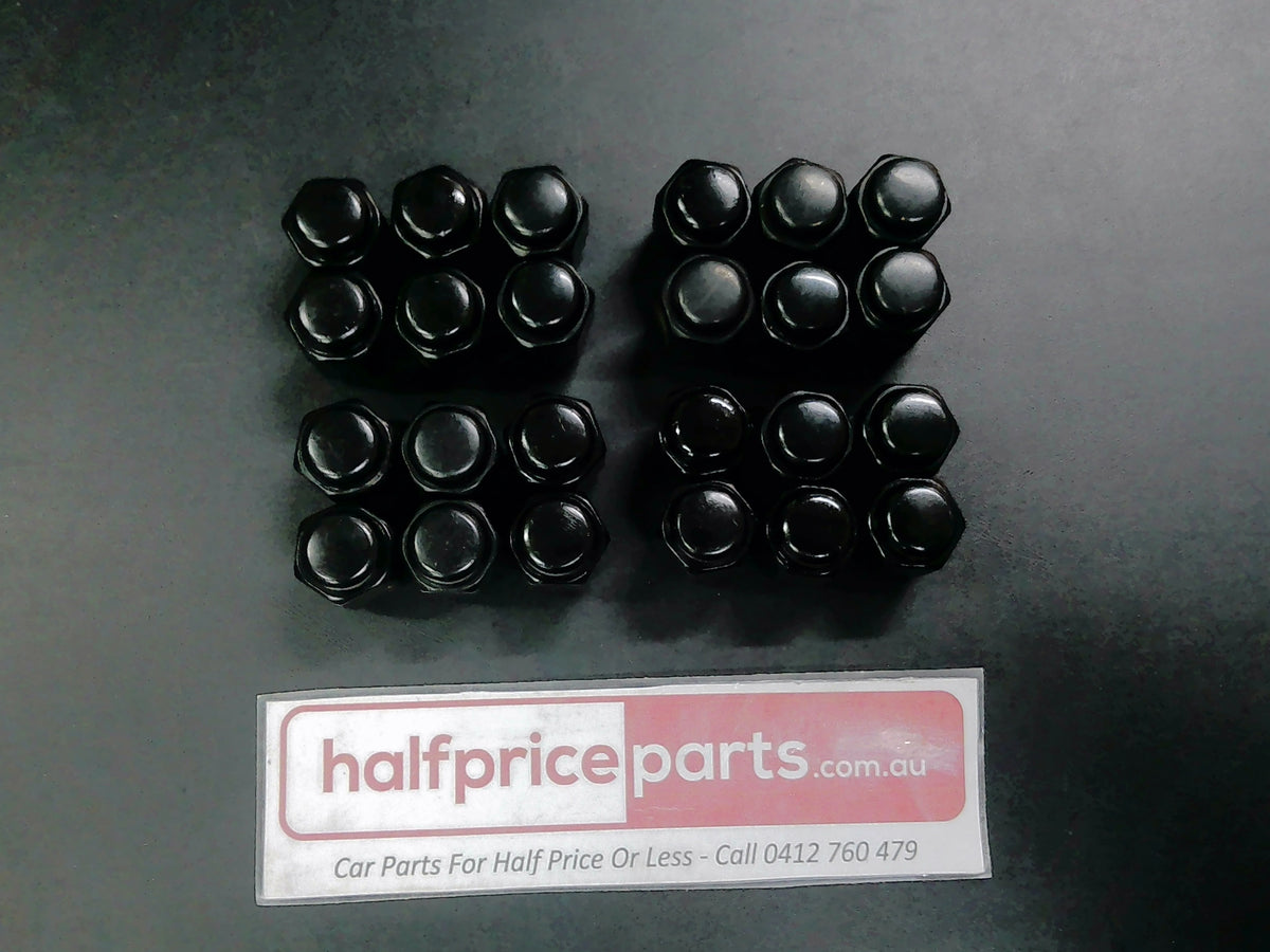 Nissan Navara D23 NP300 Black Wheel Nuts Set of 24 Used Part