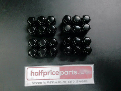 Nissan Navara D23 NP300 Black Wheel Nuts Set of 24 Used Part