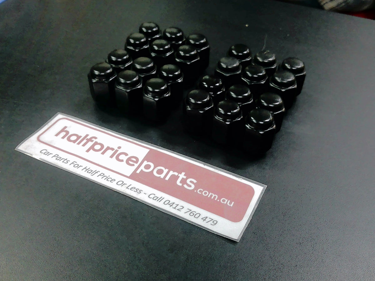 Nissan Navara D23 NP300 Black Wheel Nuts Set of 24 Used Part
