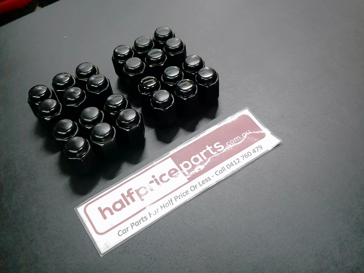 Nissan Navara D23 NP300 Black Wheel Nuts Set of 24 Used Part