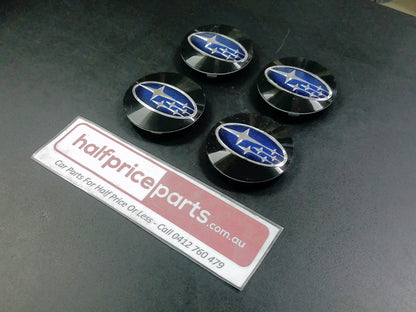 Subaru XV Crosstrek/WRX/Outback/Impreza/Forester Genuine Alloy Wheel Centre Caps - Set  Of 4 - Used Part