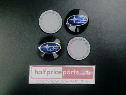 Subaru XV Crosstrek/WRX/Outback/Impreza/Forester Genuine Alloy Wheel Centre Caps - Set  Of 4 - Used Part