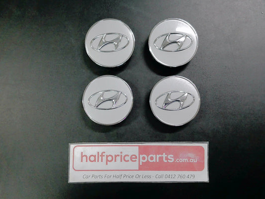 Hyundai Granduer/I20/I30/IX35/Santa Fe/Sonata/Tucson Genuine Alloy Centre Cap - Set Of 4 - New Part