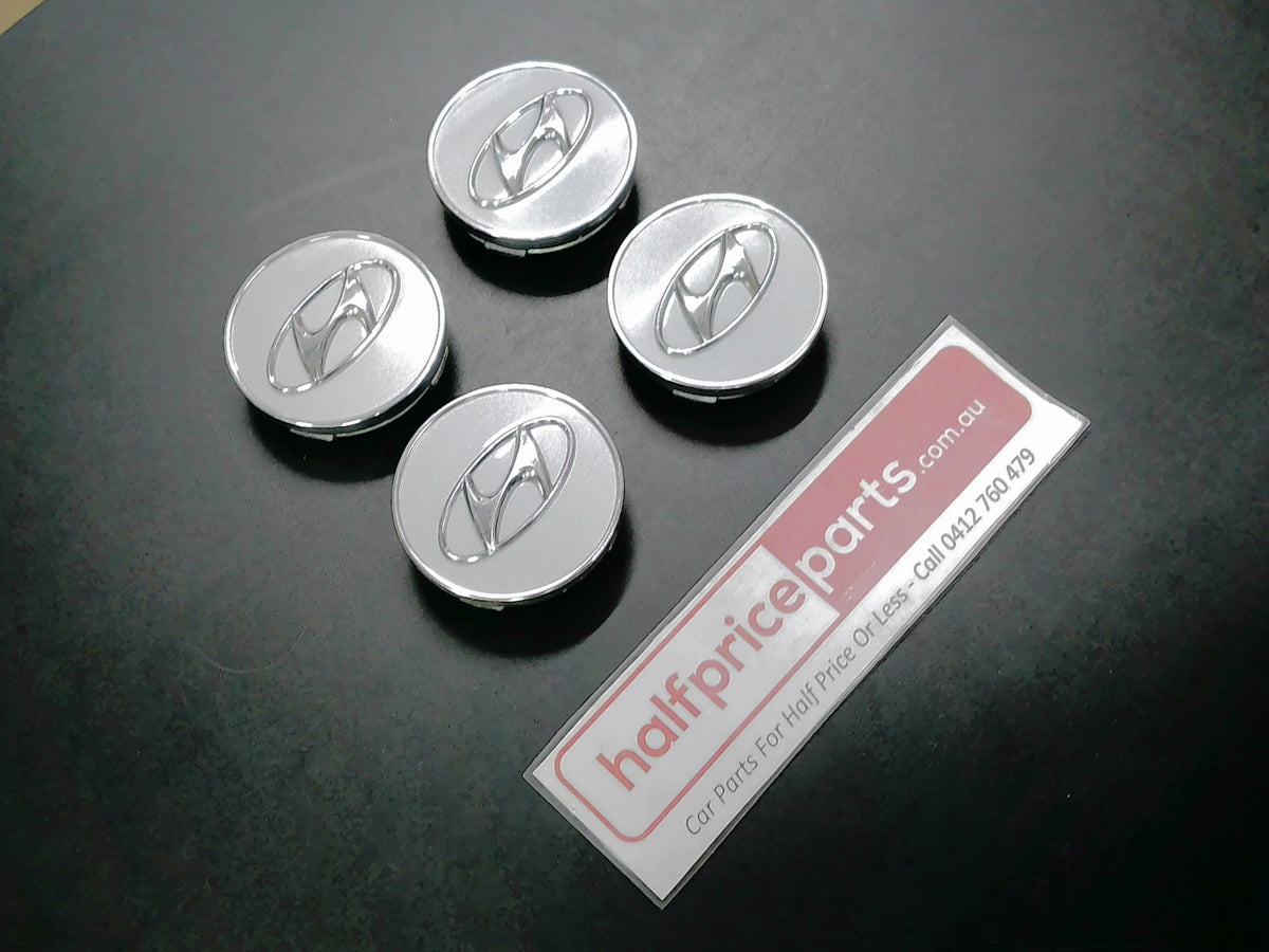 Hyundai Granduer/I20/I30/IX35/Santa Fe/Sonata/Tucson Genuine Alloy Centre Cap - Set Of 4 - New Part