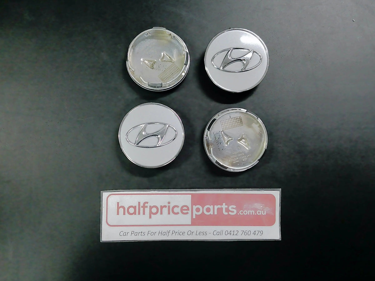 Hyundai Granduer/I20/I30/IX35/Santa Fe/Sonata/Tucson Genuine Alloy Centre Cap - Set Of 4 - New Part