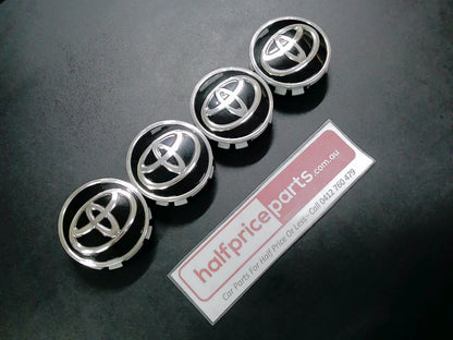 Toyota Yaris/Corolla/Prius Genuine Alloy Wheel Centre Caps Set Of 4 Used Part