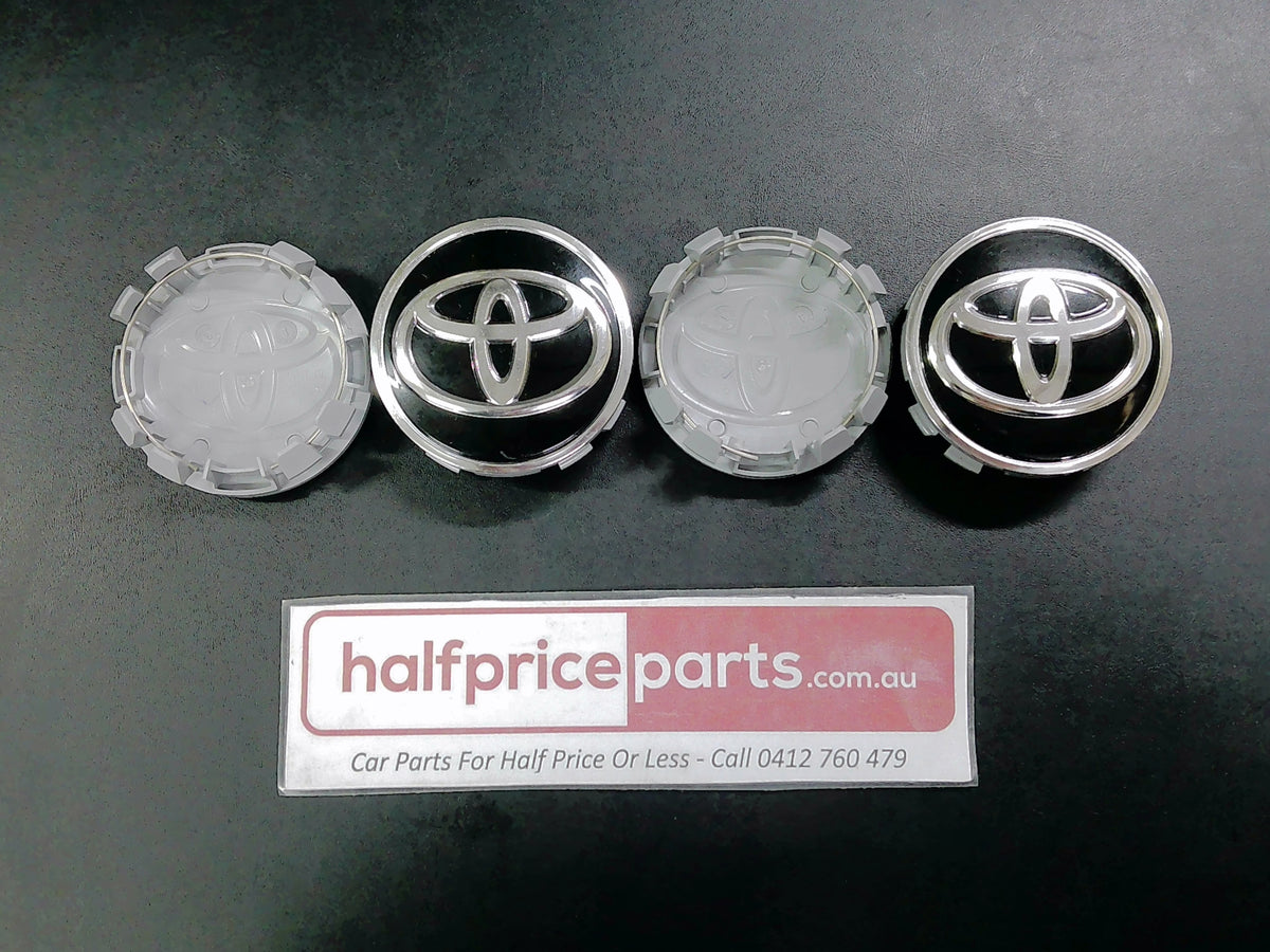 Toyota Yaris/Corolla/Prius Genuine Alloy Wheel Centre Caps Set Of 4 Used Part