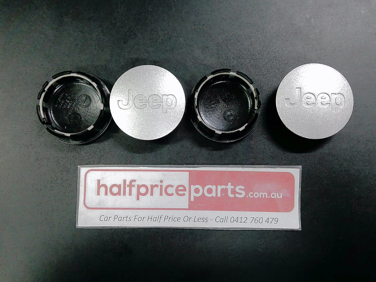 Jeep Wrangler Genuine Alloy Wheel Centre Caps - Set Of 4 - Used Part