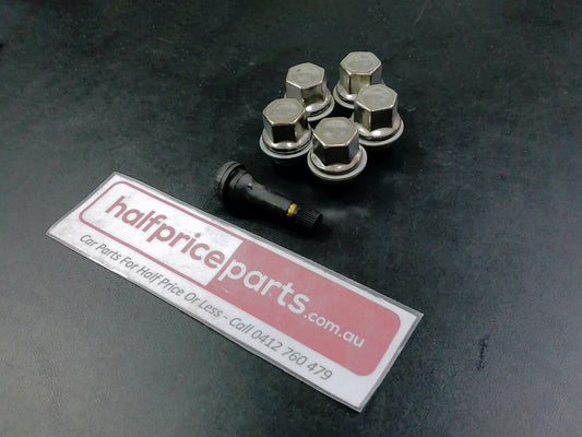 Ford Fiesta Genuine Wheel Nuts + Valve Stem New Part