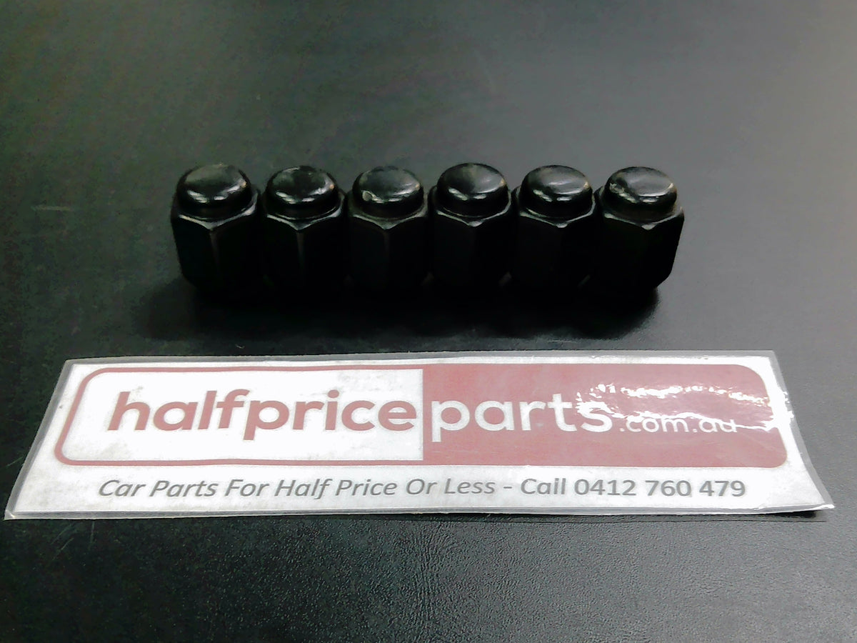 Nissan Navara D23 NP300 Black Wheel Nuts Set of 6 Used Part
