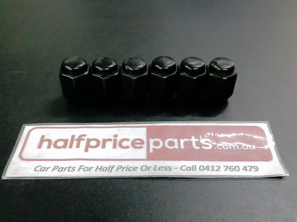 Nissan Navara D23 NP300 Black Wheel Nuts Set of 6 Used Part