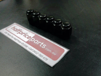 Nissan Navara D23 NP300 Black Wheel Nuts Set of 6 Used Part