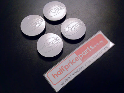 Subaru Forester/Impreza/Liberty/Outback/WRX/Tribeca Genuine Alloy Wheel Centre Caps Set Of 4 New Part