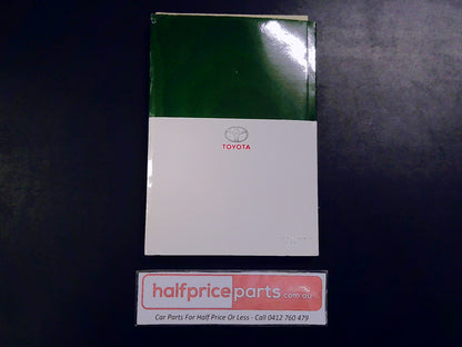 Toyota Camry Genuine Owners Manual New Part