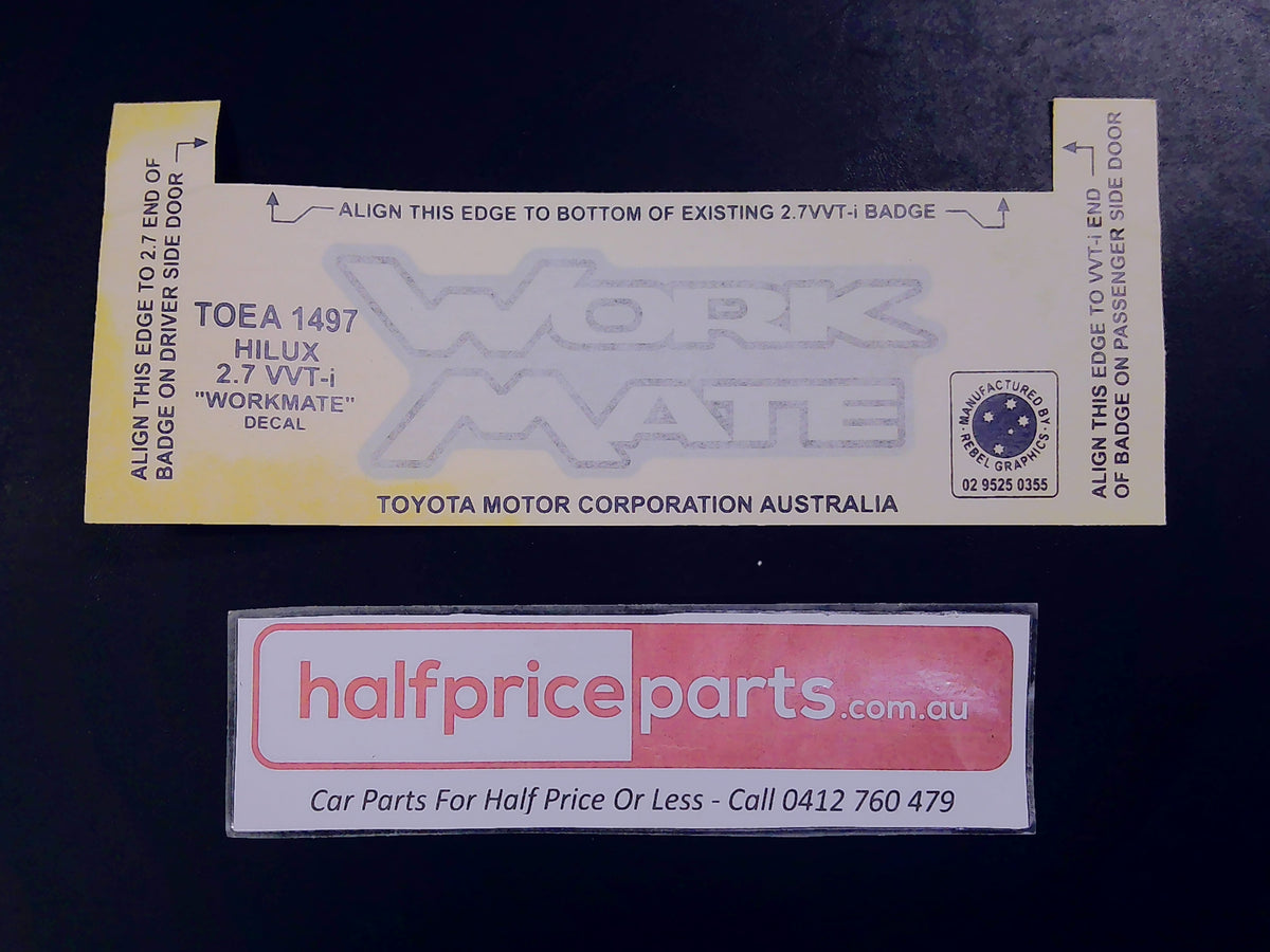 Toyota Hilux Genuine Work Mate Decal New Part