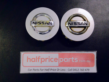 Nissan D40 Navara/R51 Pathfinder Genuine Alloy Wheel Centre Cap Set Of 2 Used Part