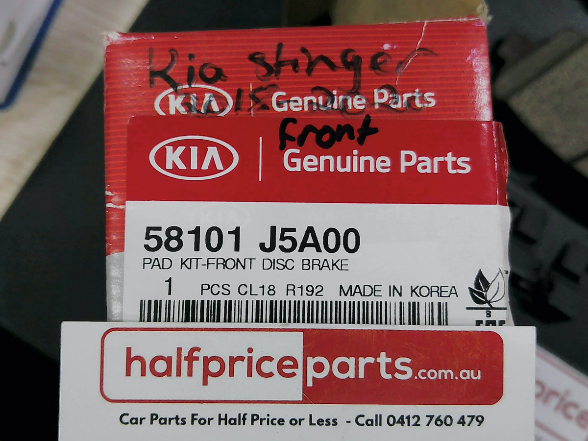 Kia Stinger Genuine Front Brake Pad Set New Part