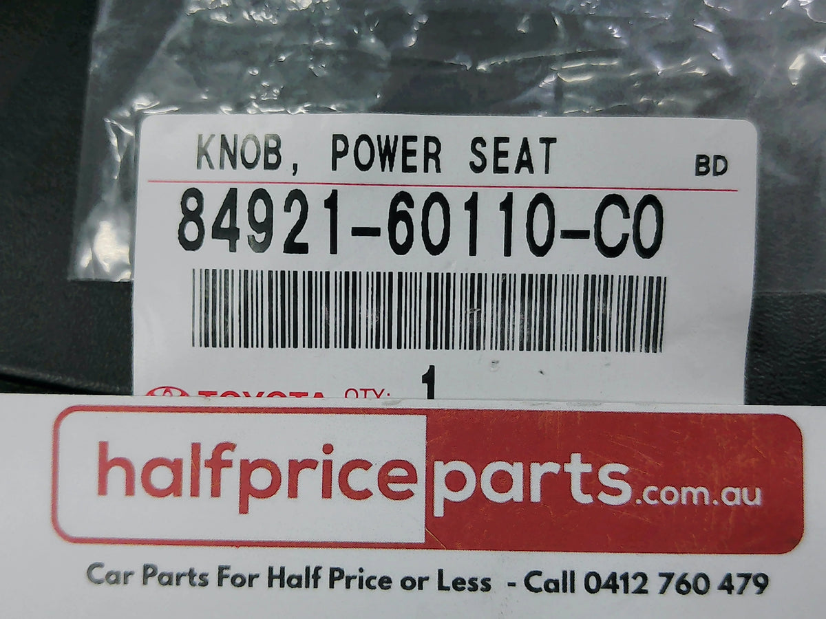 Toyota Landcruiser 200 Series/Kluger/Camry/Lexus RX300/GS300/ES300 Genuine Power Seat Switch Knob New Part