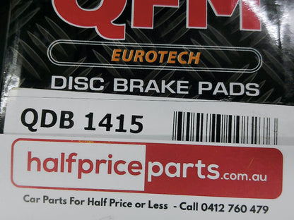 QFM Eurotech Rear Brake Pad Set Suits BMW/MG/Rover New Part