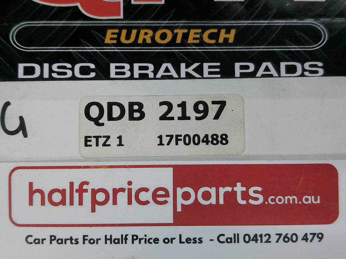 QFM Eurotech Ceramic Rear Brake Pad Set Suits BMW 5/7/X5/X6 Series New Part