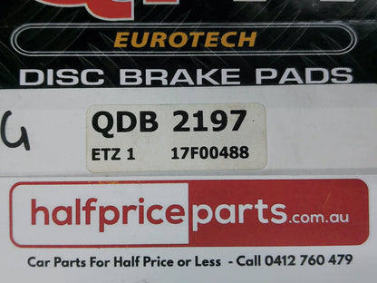 QFM Eurotech Ceramic Rear Brake Pad Set Suits BMW 5/7/X5/X6 Series New Part