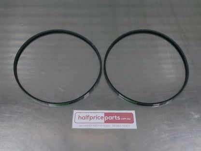 Toyota Coaster Bus Genuine Fan Belt And Alternator Belt Set New Pat