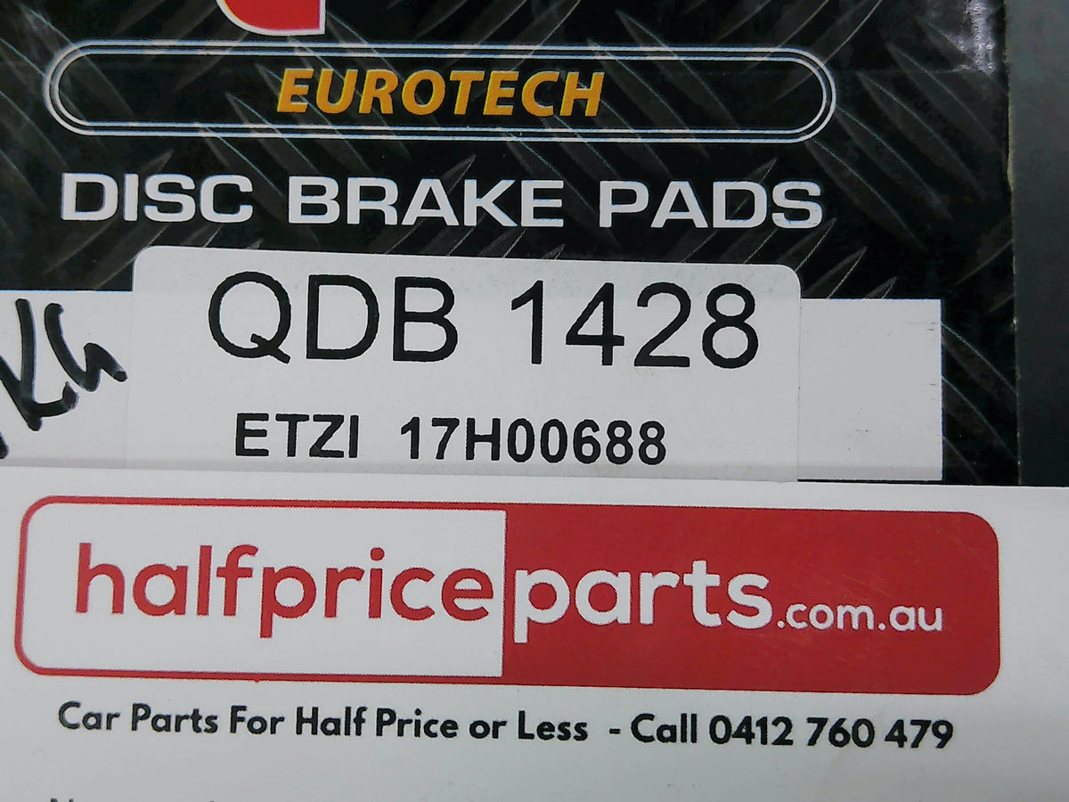 QFM Eurotech Ceramic Rear Brake Pad Set Suits Mercedes Benz/Chrysler New Part