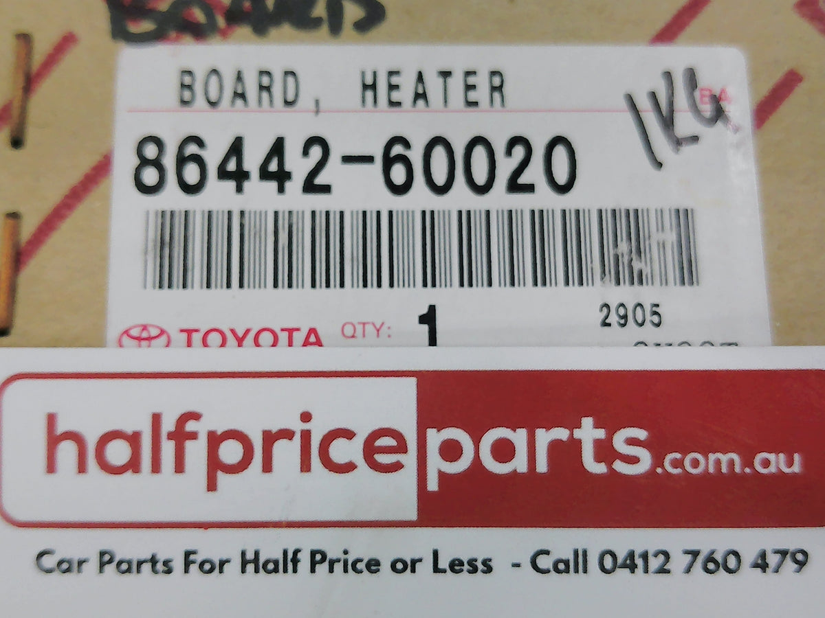 Toyota Prado 150 Series Genuine Rear Heater And A/C Control Board New Part