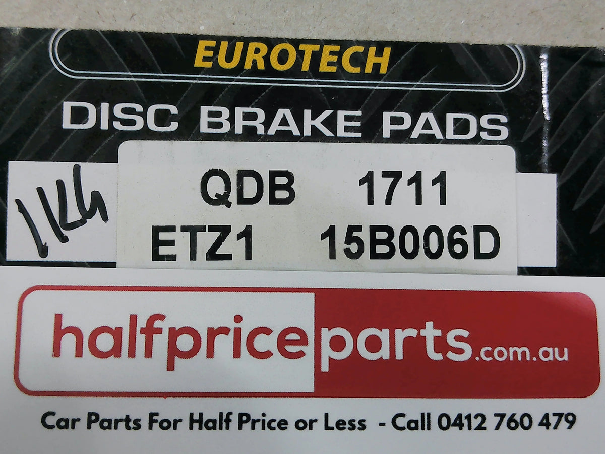 QFM Eurotech Ceramic Front Brake Pad Set Suits Renault Fuego/Megane/Clio/11/18//19/20 New Part