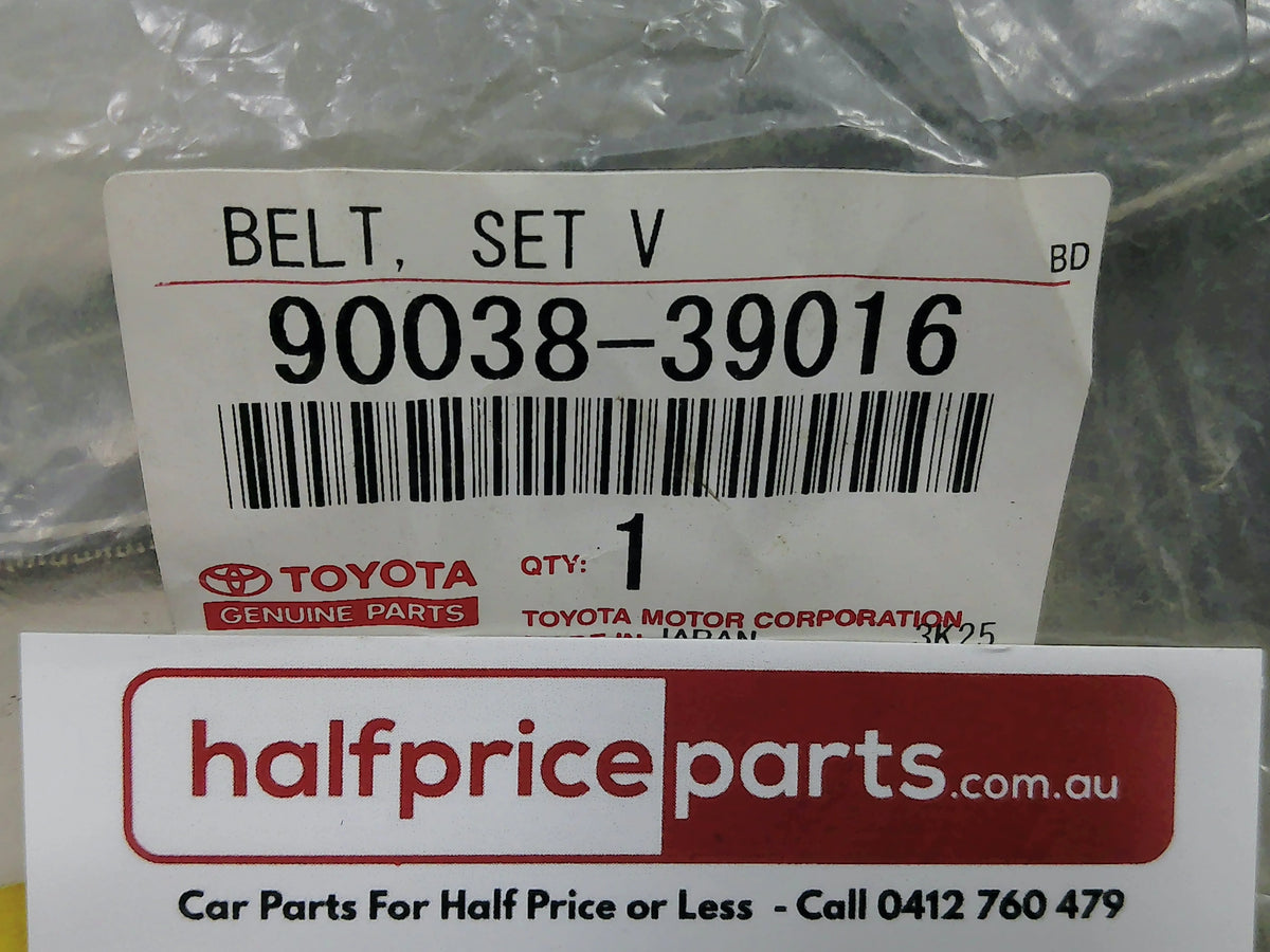 Toyota Coaster Genuine Fan And Alternator Belt Set New Part