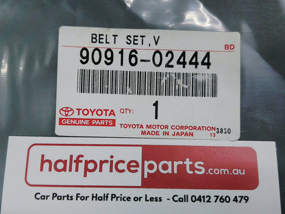 Toyota Coaster Genuine Fan/Air Conditioner Belt Set New Part