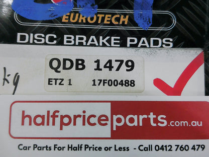 QFM Eurotech Ceramic Front Brake Pad Set Suits Jaguar X-Type/Ford Mondeo New Part