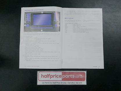 Volkswagen Genuine Radio Navigation System Manual New Part