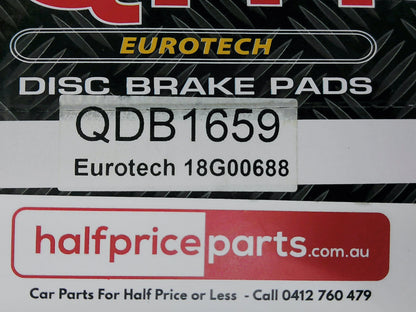 QFM Eurotech Rear Brake Pads Suits Volvo XC90 New Part