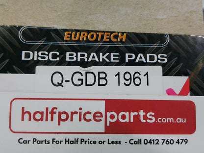 QFM Eurotech Rear Brake Pad Set Suits Mercedes-Benz G-Class/VW New Part