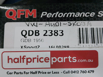 QFM Performance Front Brake Pad Set Suits VW/Audi/Skoda New Part