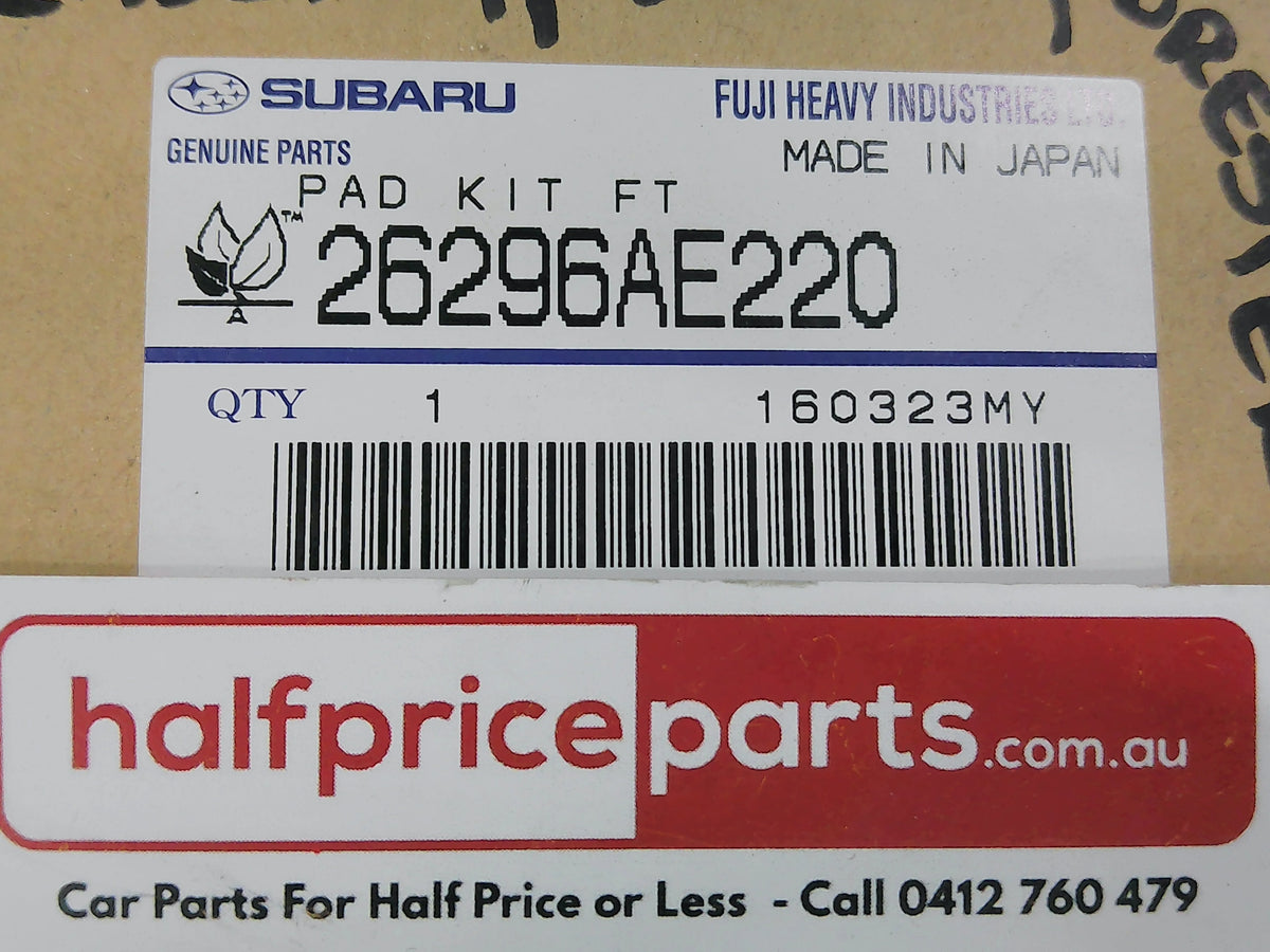 Subaru Forester/Liberty/Outback/Impreza Genuine Front Brake Pads New Part