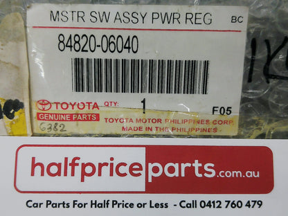 Toyota Camry Genuine Right Hand Front (Drivers) Master Control Power Window Switch New Part