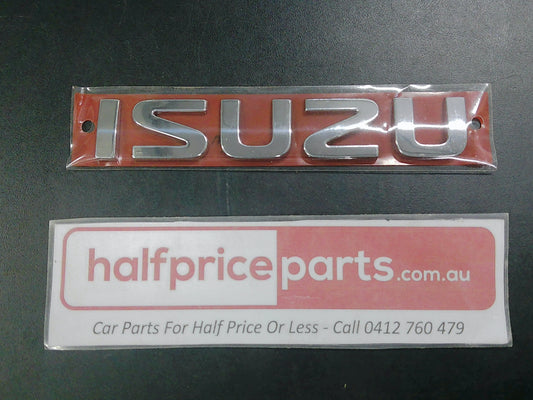 Isuzu MU-X Genuine Rear Chrome Tail Gate Emblem New Part