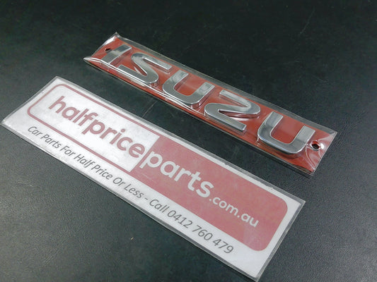 Isuzu MU-X Genuine Rear Chrome Tail Gate Emblem New Part