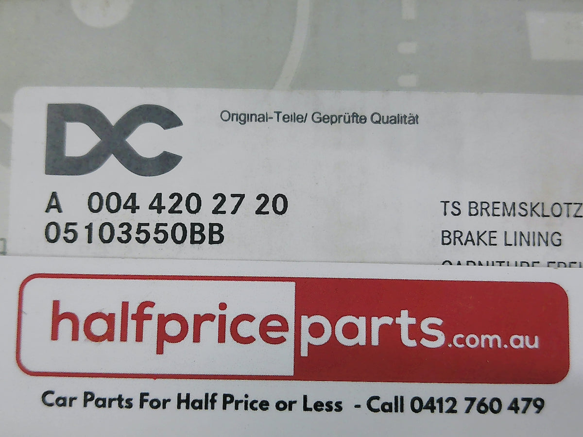 Mercedes-Benz Sprinter/VW Genuine Rear Brake Pad Set New Part