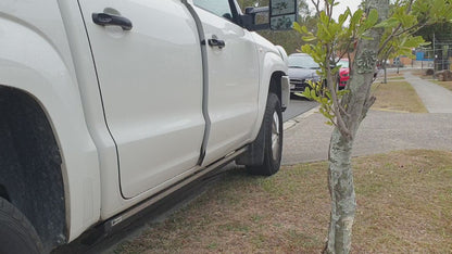 QLD Bull Bars Electric Side Step Kit Suits VW Amarok Dual Cab New Part