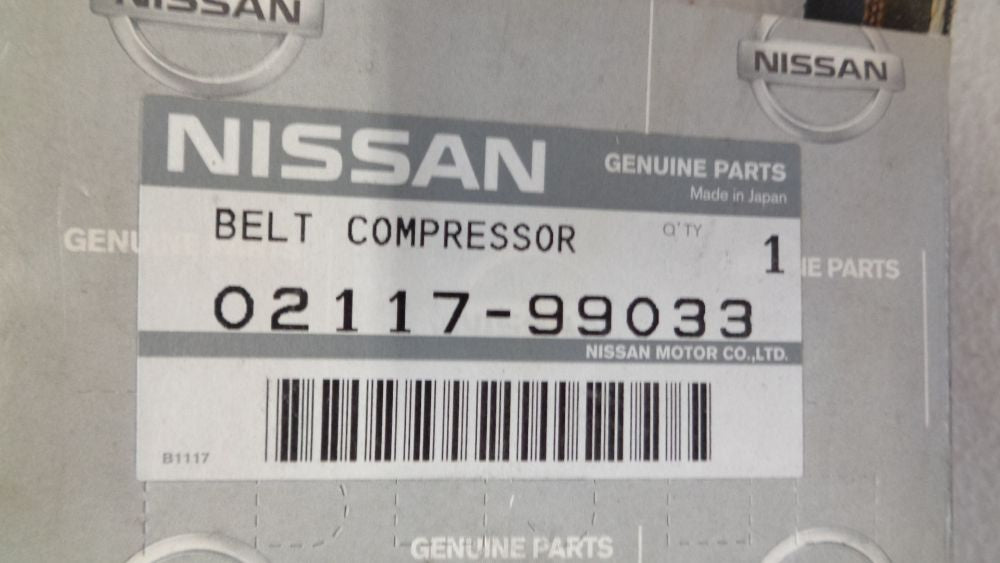 Nissan Civilian Bus TD42 Genuine Compressor Belt New Part
