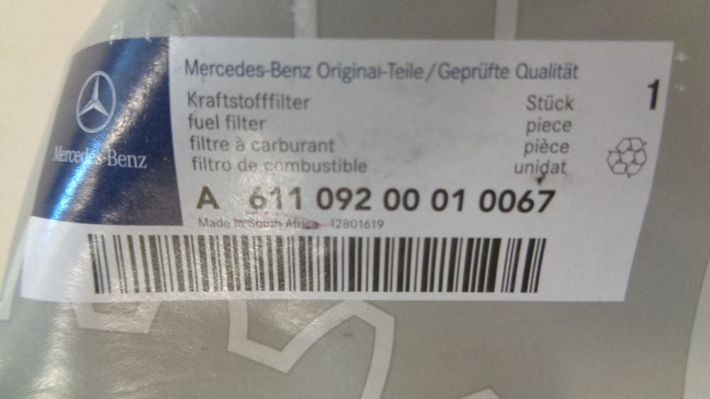 Mercedes-Benz C-Class Genuine Diesel Fuel Filter New Part