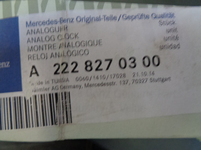 Mercedes Benz C Class Genuine Clock Assy New Part