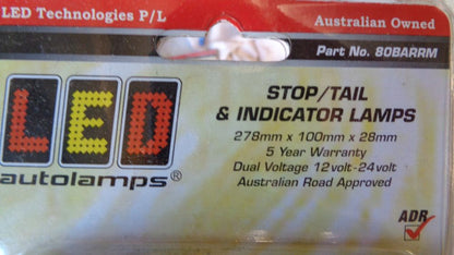 LED Autolamps Rear Combination Lamp Set Universal Fitment New Part