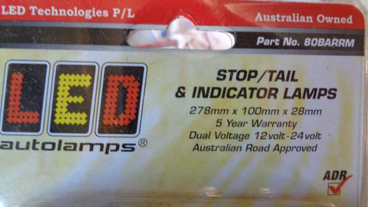 LED Autolamps Rear Combination Lamp Set Universal Fitment New Part