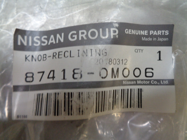 Nissan 200SX Genuine LH Front Seat Reclining Knob New Part