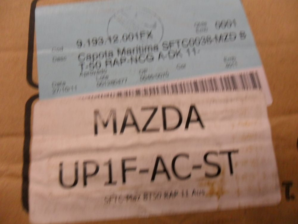Mazda BT-50 F/Style UP-UR Genuine Soft Tonneau Kit No Sports Bar New Part